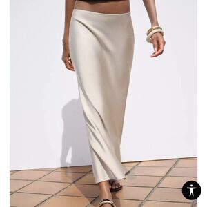Zara Cream Maxi Skirt